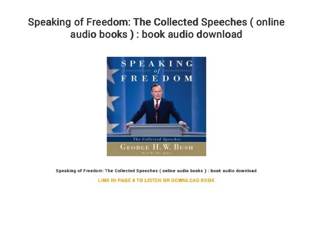Speaking of Freedom: The Collected Speeches